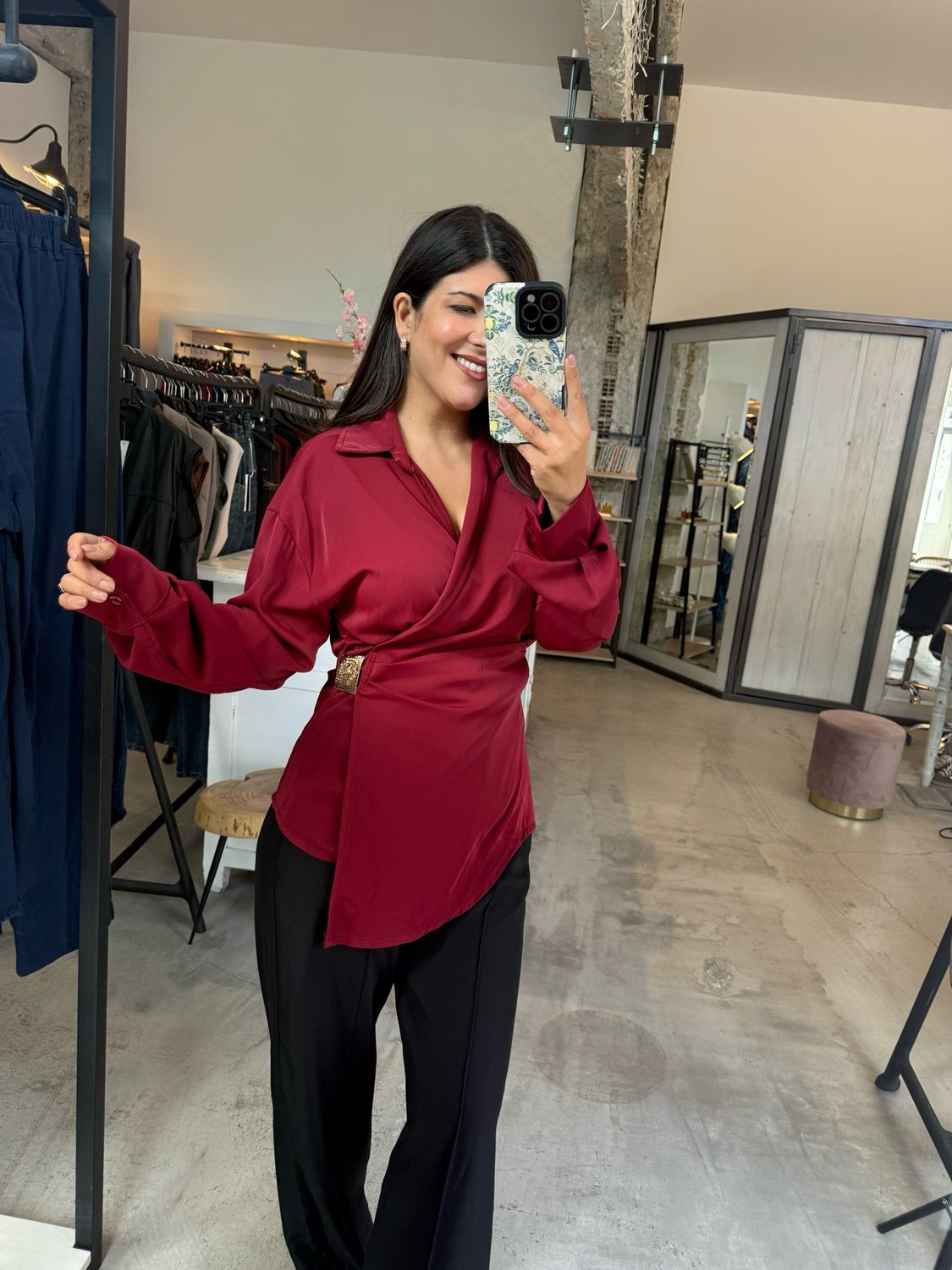 SCARLETT WRAP BLOUSE
