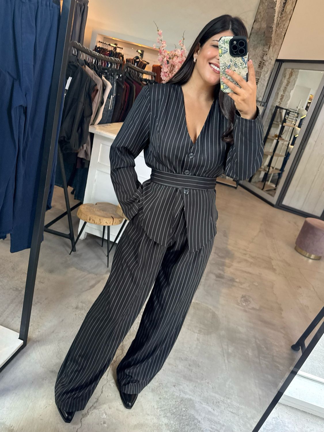 RHEA STRIPED SUIT