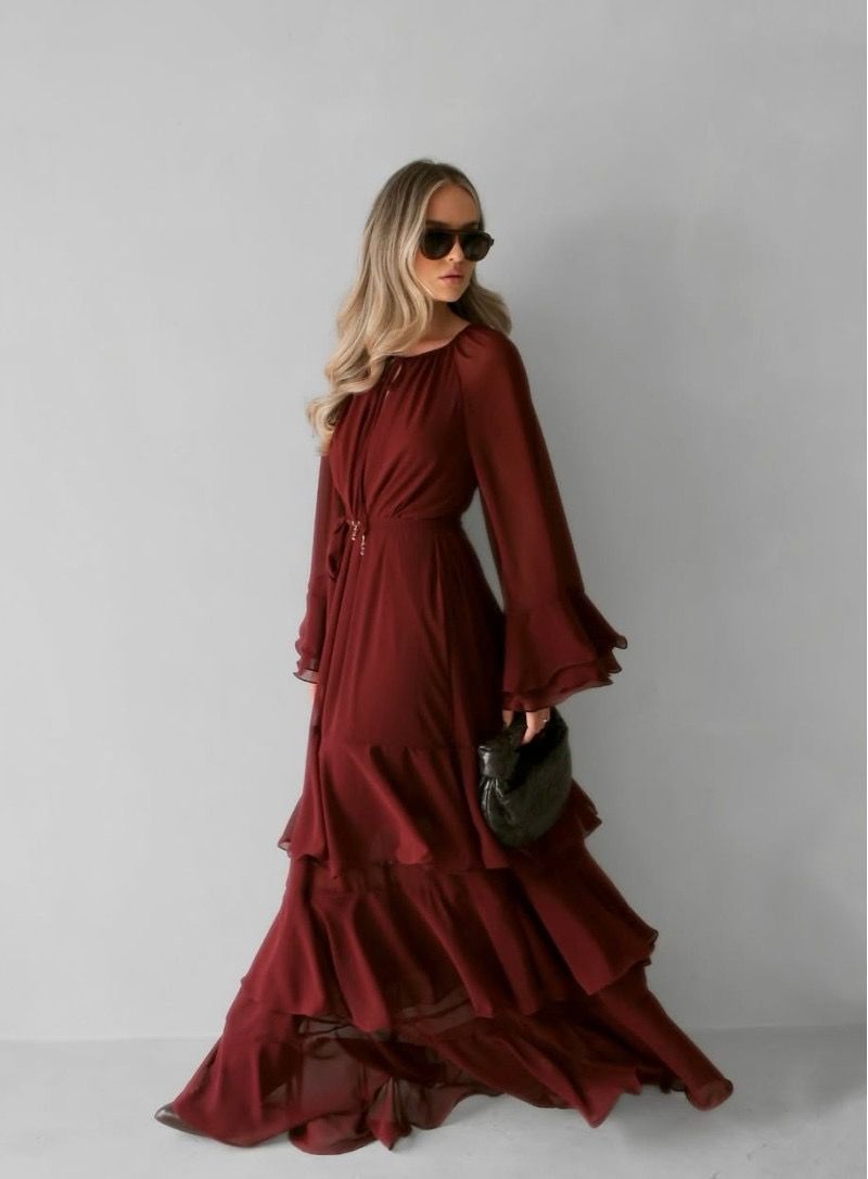 DC RUFFLE MAXI DRESS