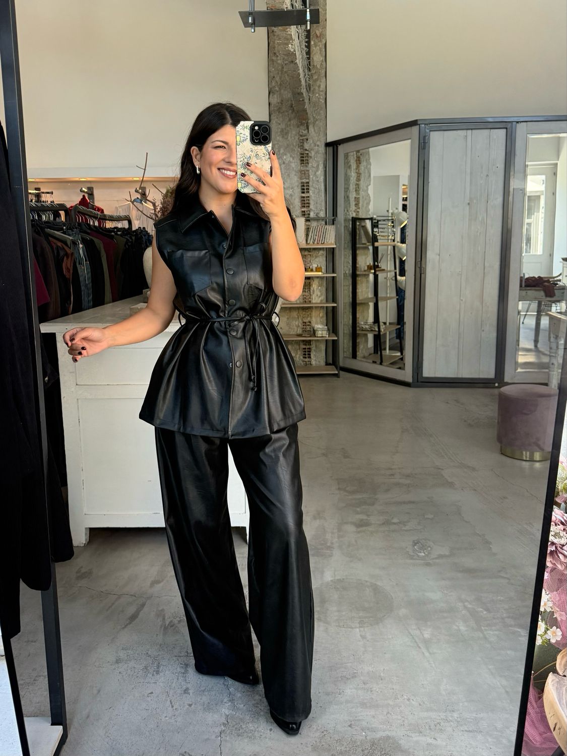 ELIANA FAUX LEATHER SET