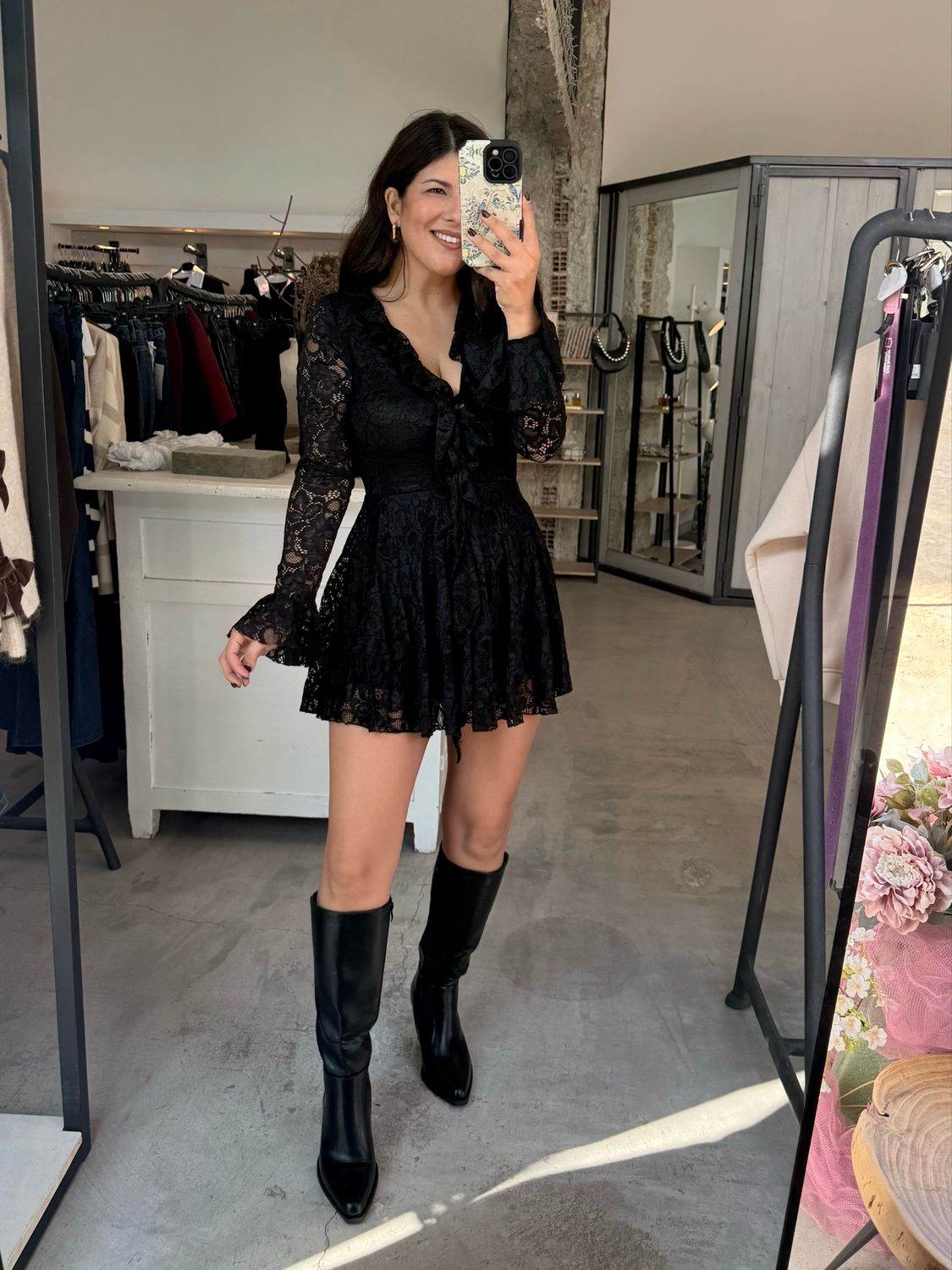 CARRIE LACE DRESS (WITH SHORTS)