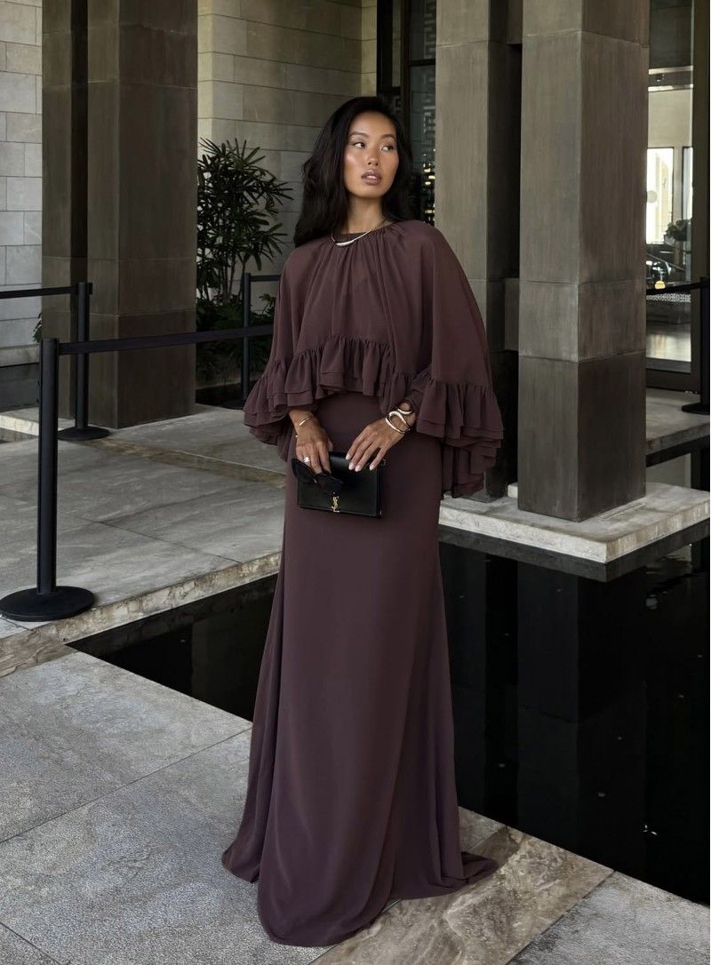 DC RUFFLE MAXI DRESS