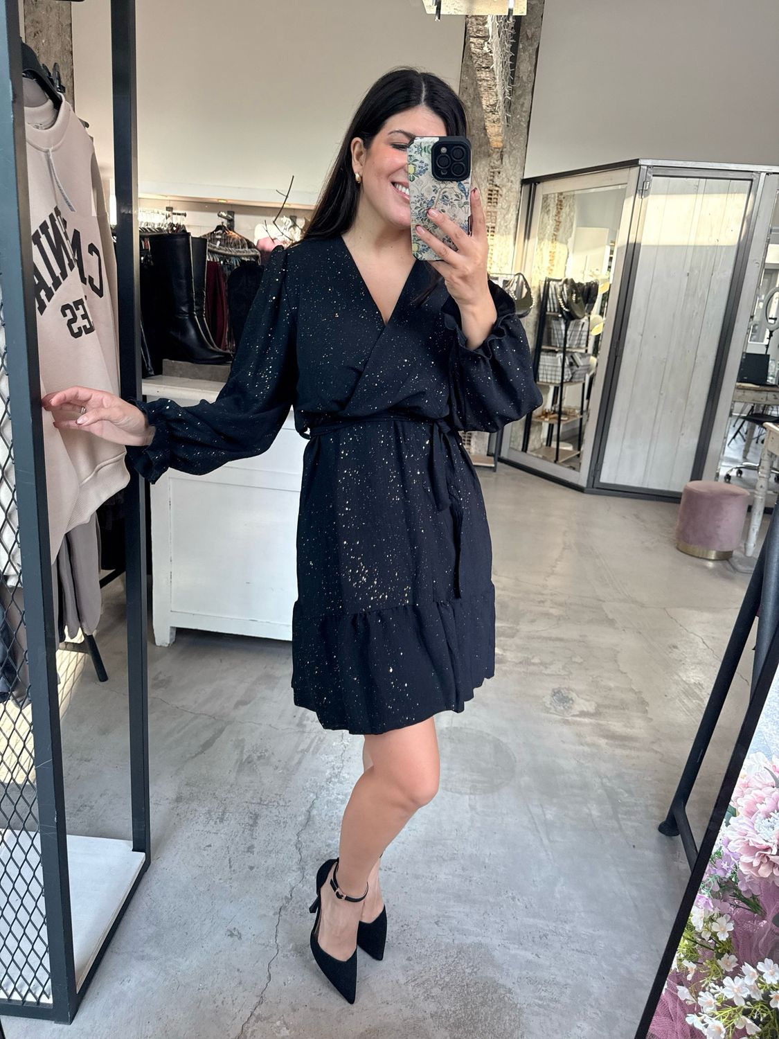 GLITTERY SHORT DRESS