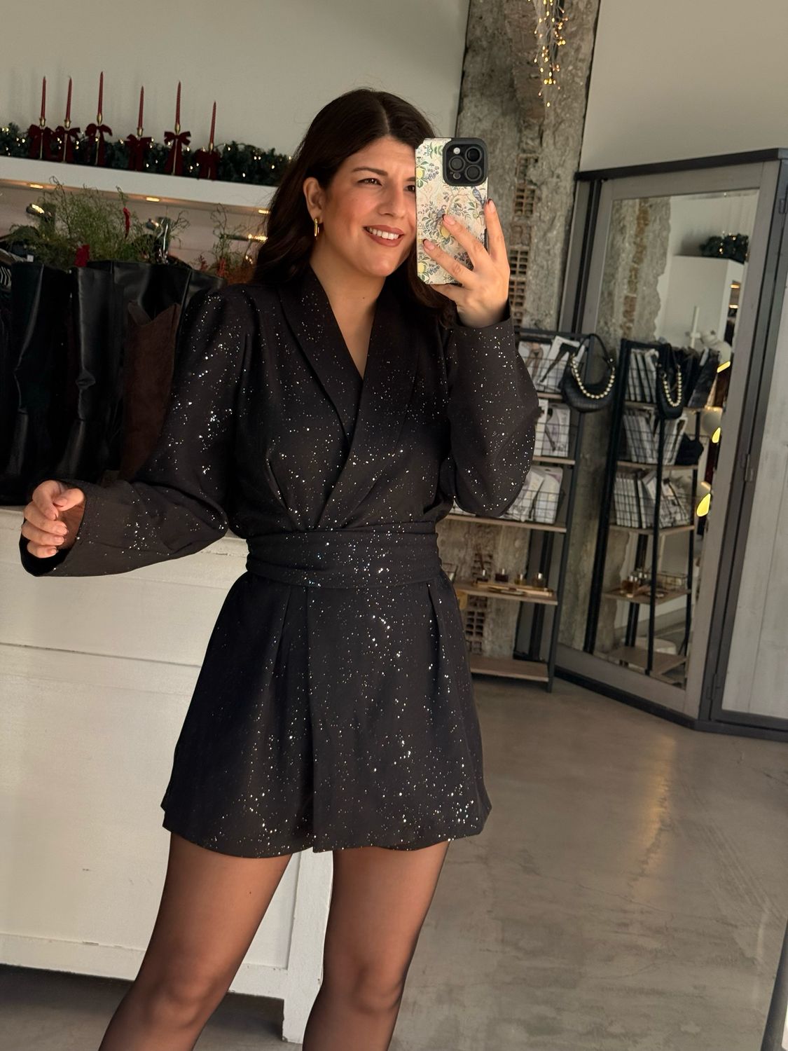 SEMY GLITTERY PLAYSUIT