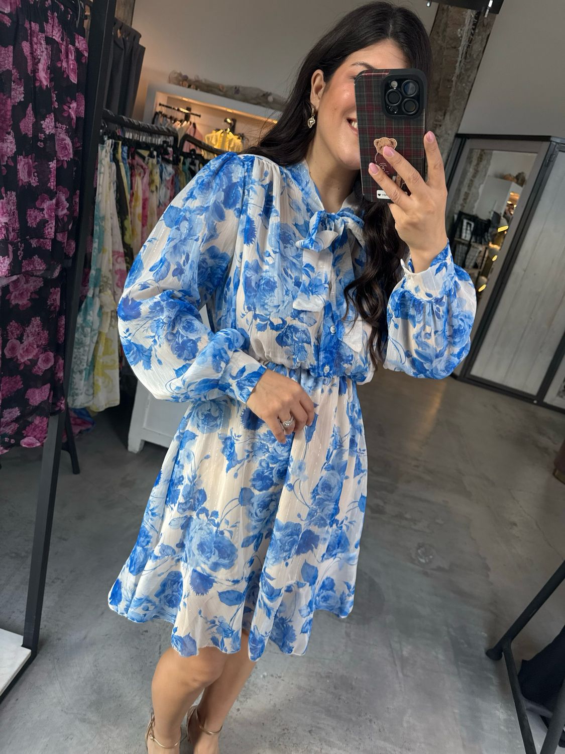 AMARIS FLORAL SHORT DRESS