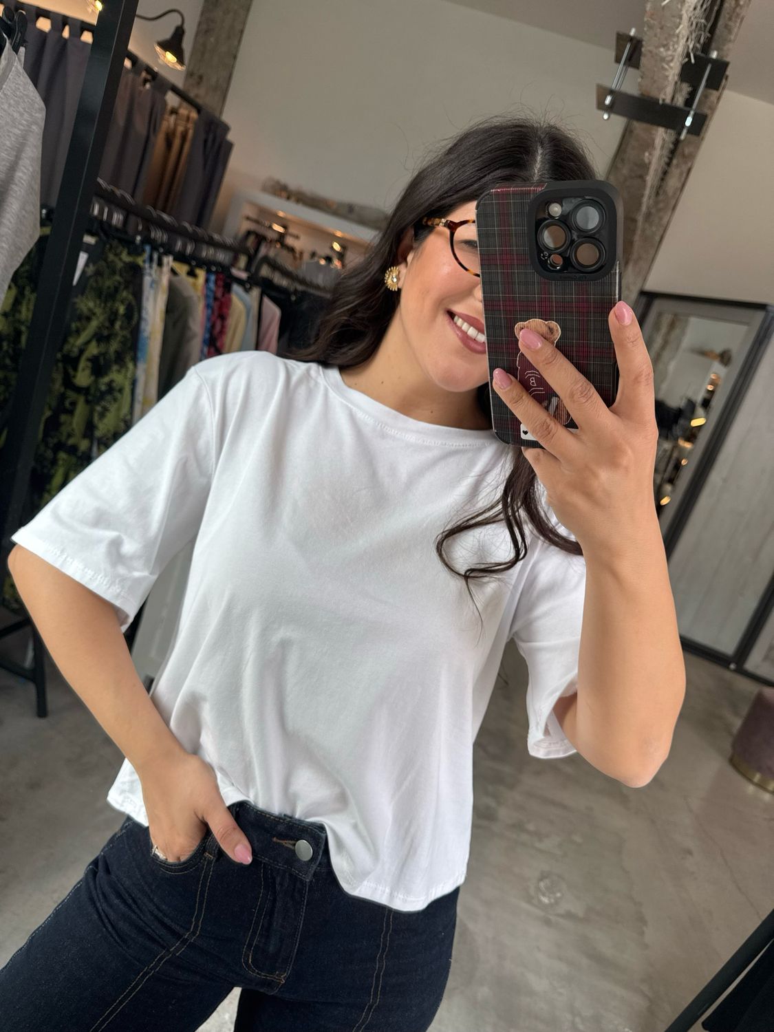 LAINA PADDED CROPPED TSHIRT