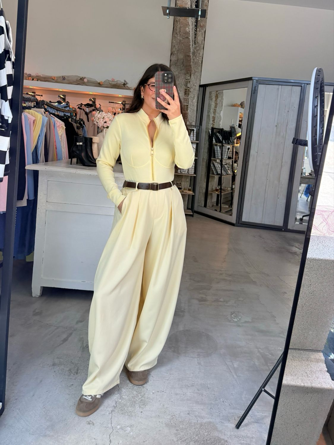 ZAMBELL BARREL WIDE PANTS