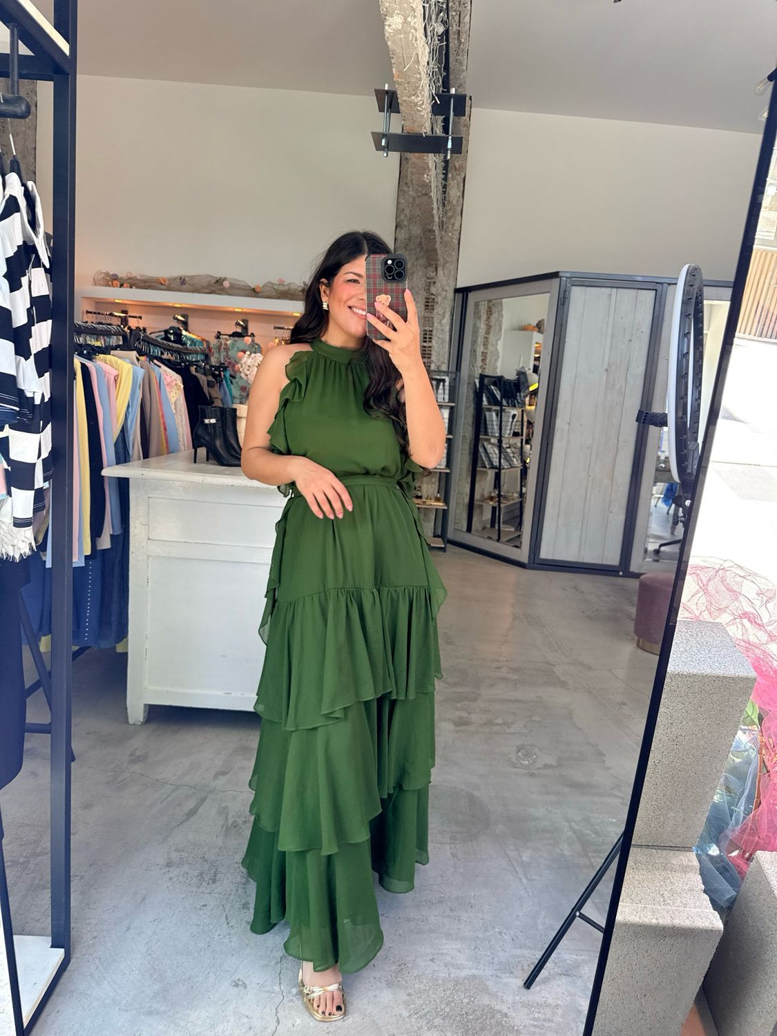 SELINI RUFFLE DRESS