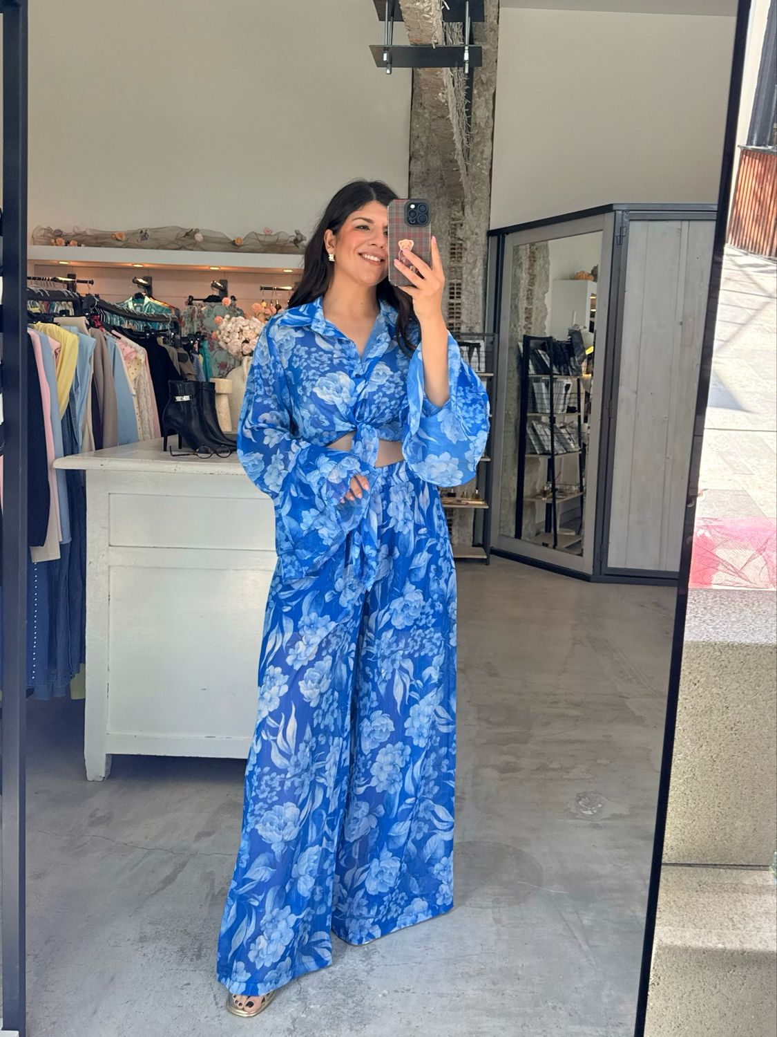 AELLIA FLORAL PANTS SET