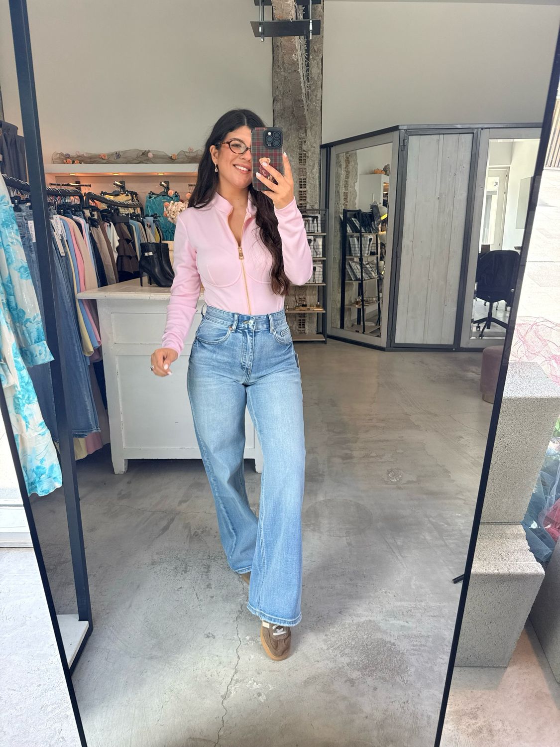 ANNE WASHED BLUE JEANS