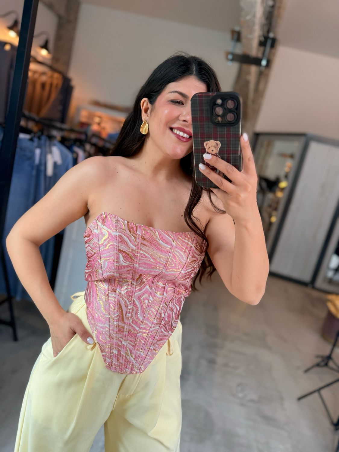 SOFIA METTALIC CORSET