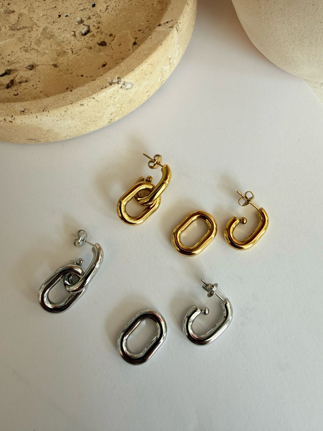 DOUBLE HOOPS EARRINGS