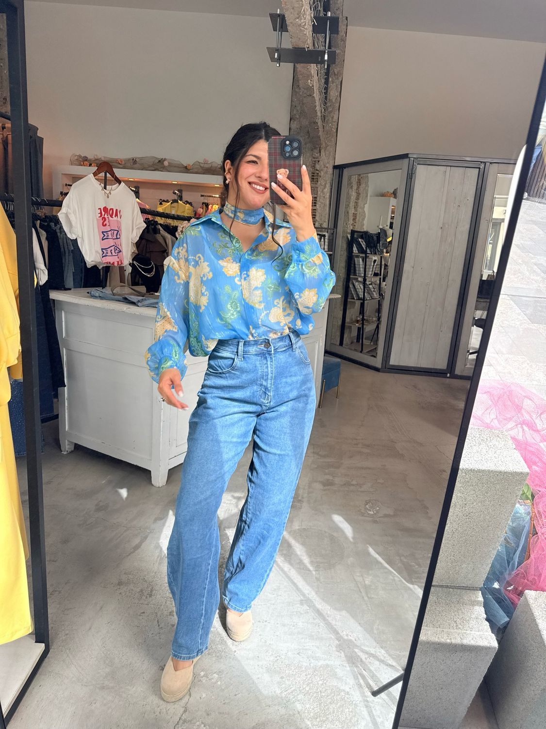 LEORA SOFT BARREL JEANS