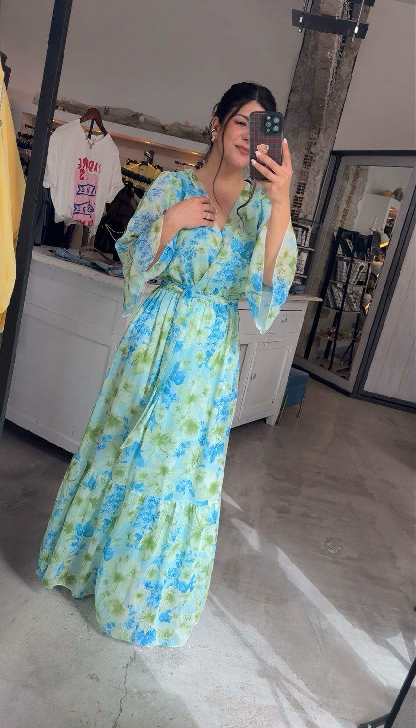 ARIA FLORAL WRAP DRESS