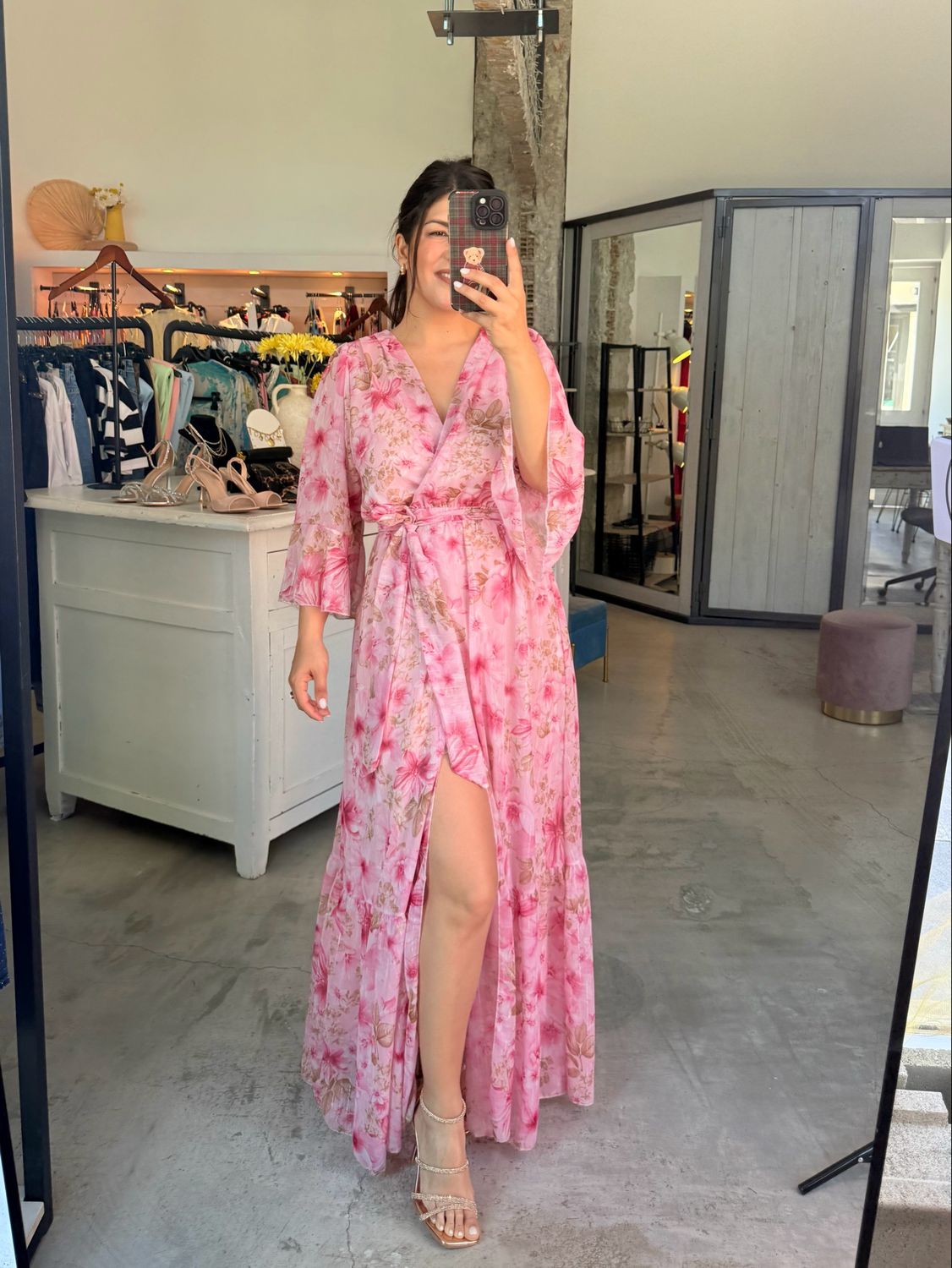ARIA FLORAL WRAP DRESS