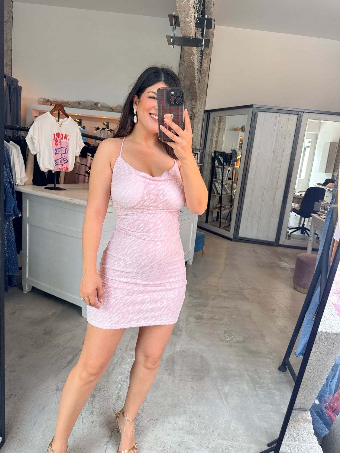 RENATA TEXTURE MINI DRESS