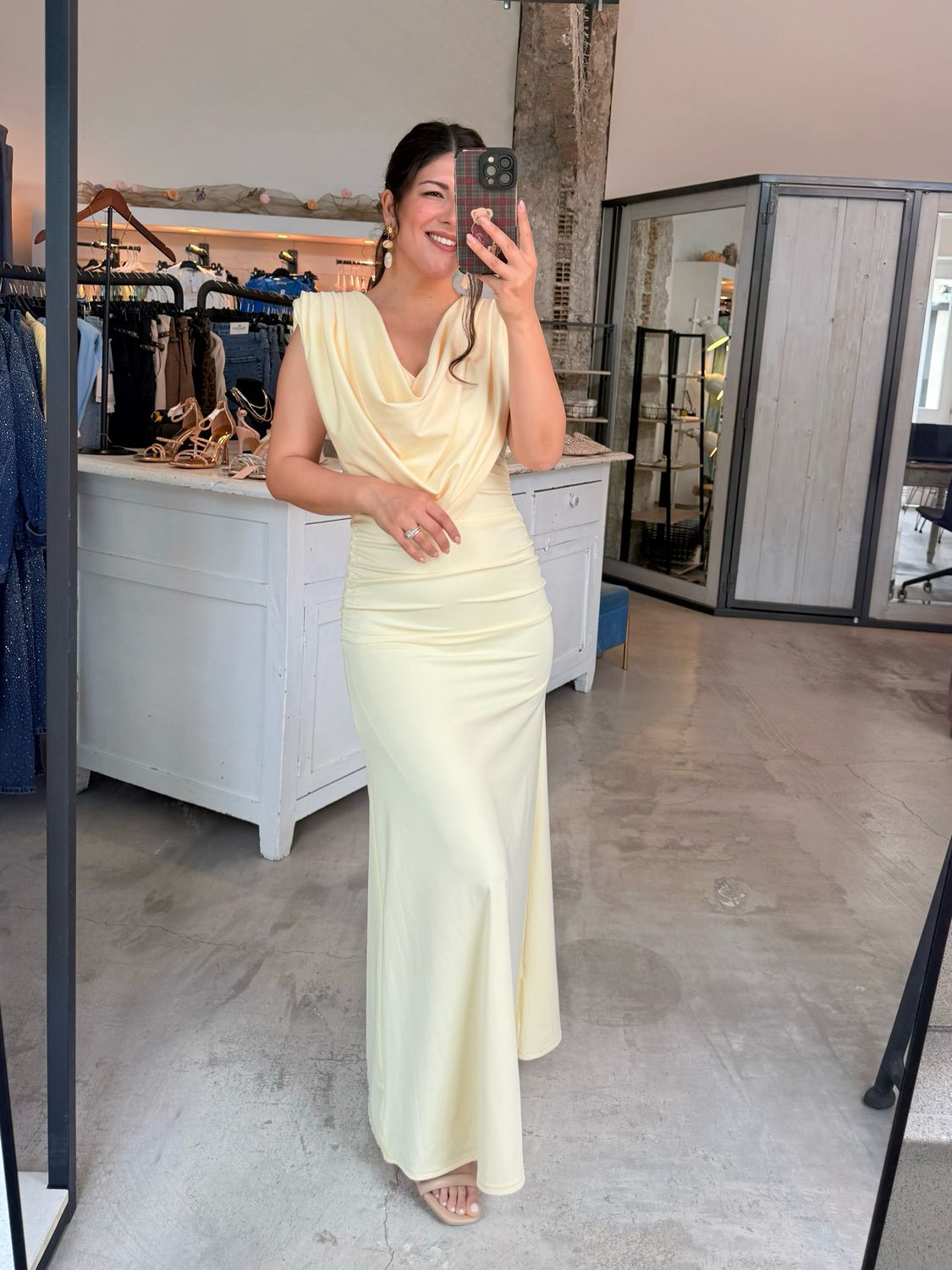 SOPHIA LYCRA MAXI DRESS