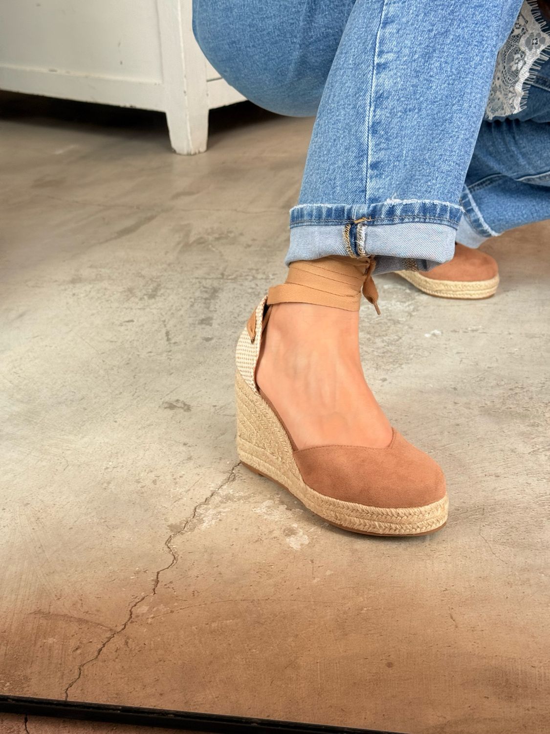 BROWN WEDGES ESPANDRILLES