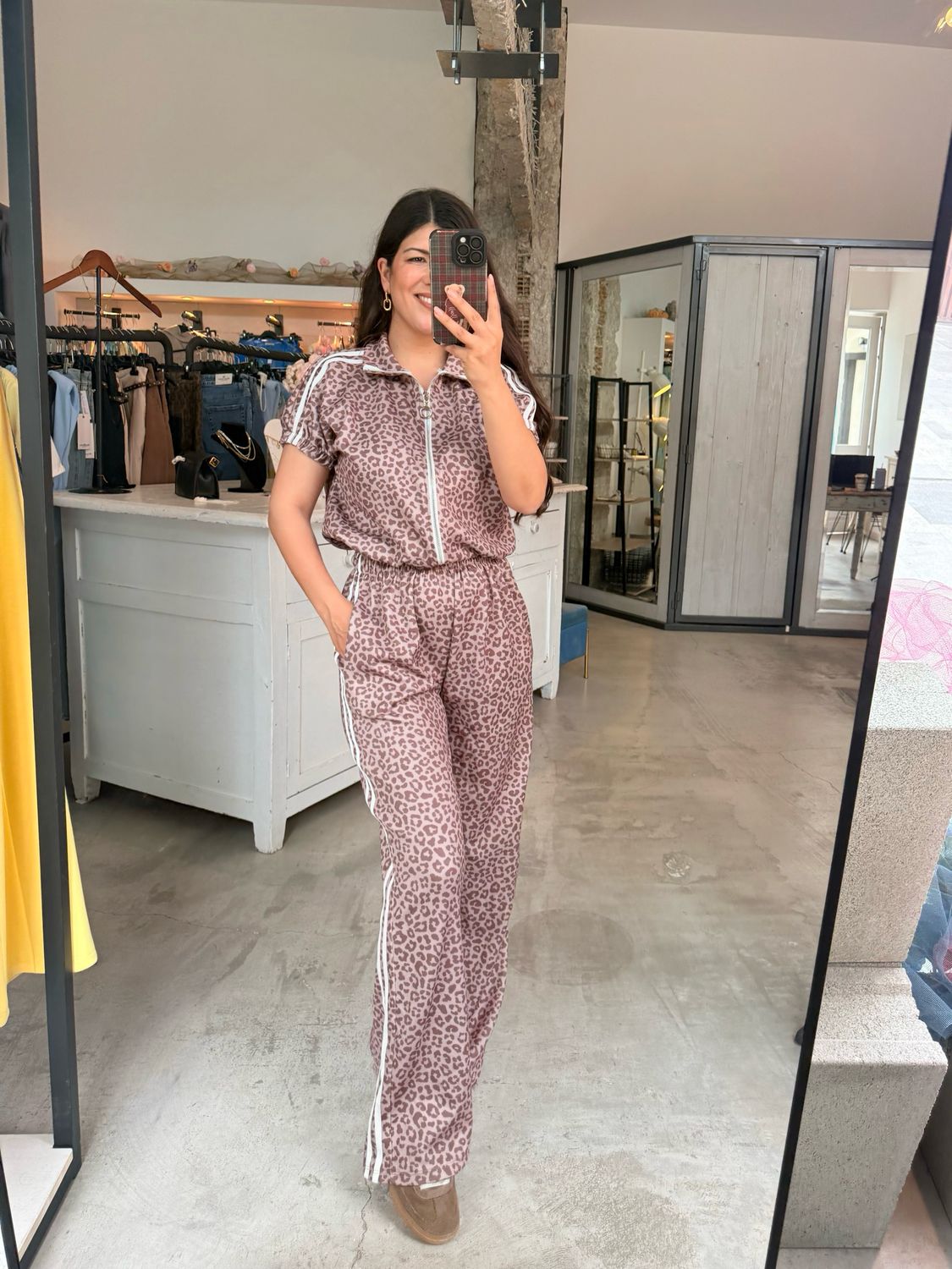 LEOPARD TRACKSUIT SET