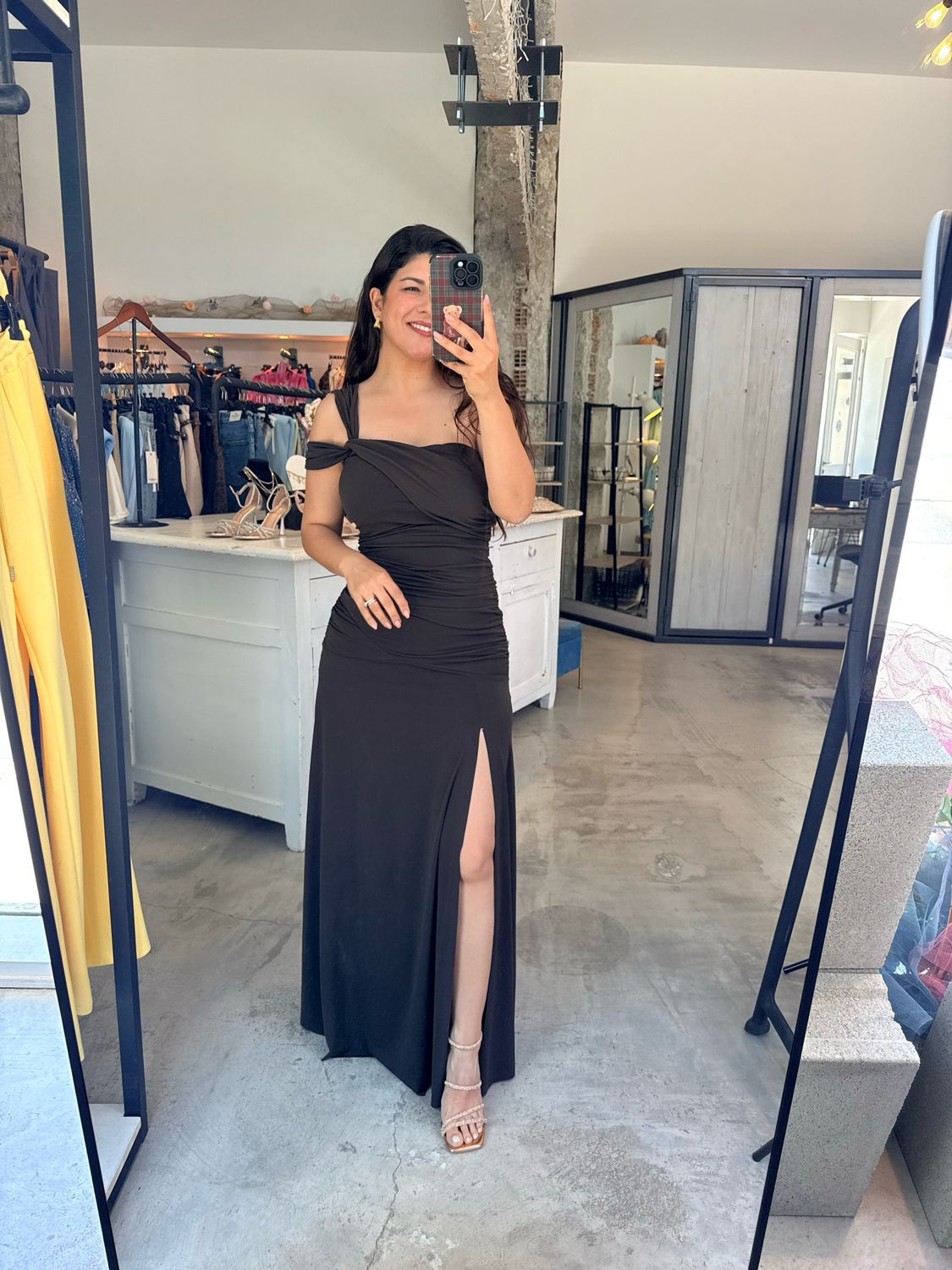 EMMA LYCRA MAXI DRESS