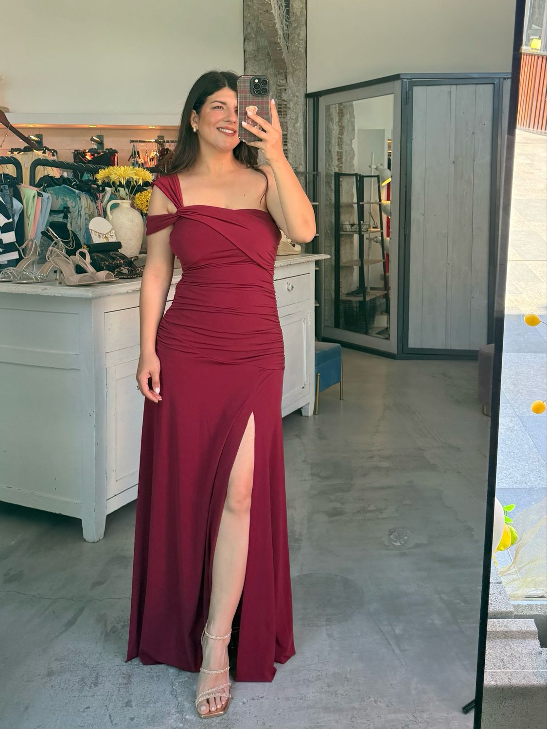EMMA LYCRA MAXI DRESS