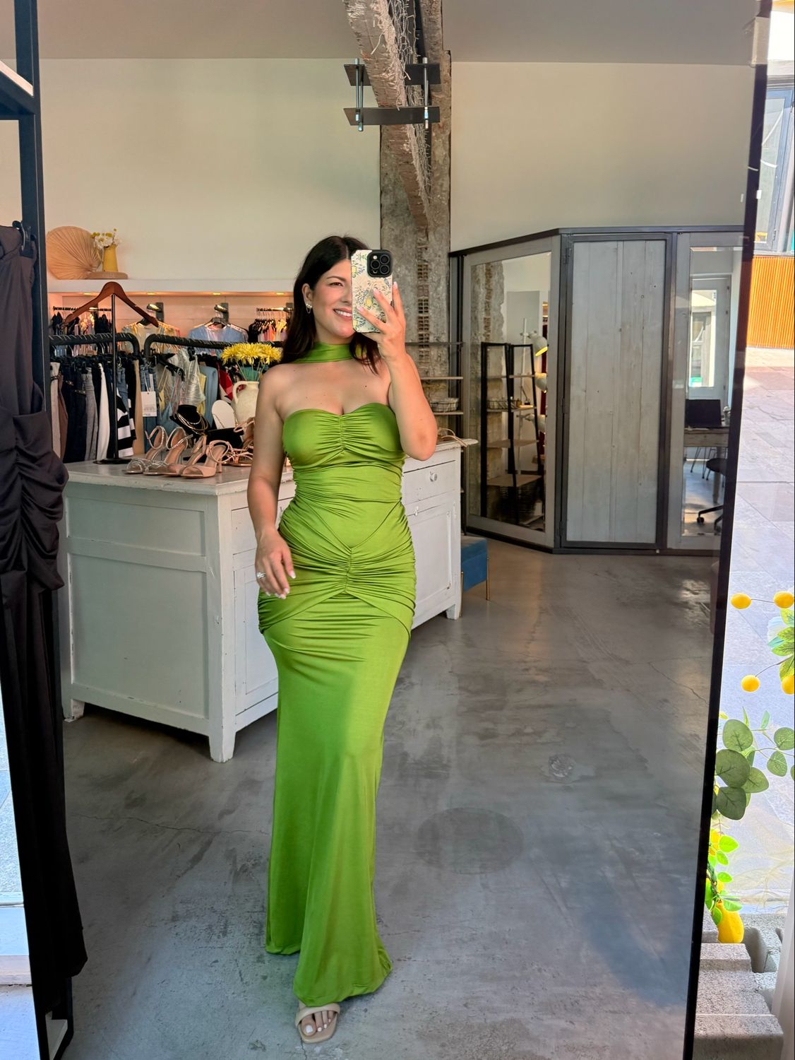 LYDIA LYCRA MAXI DRESS