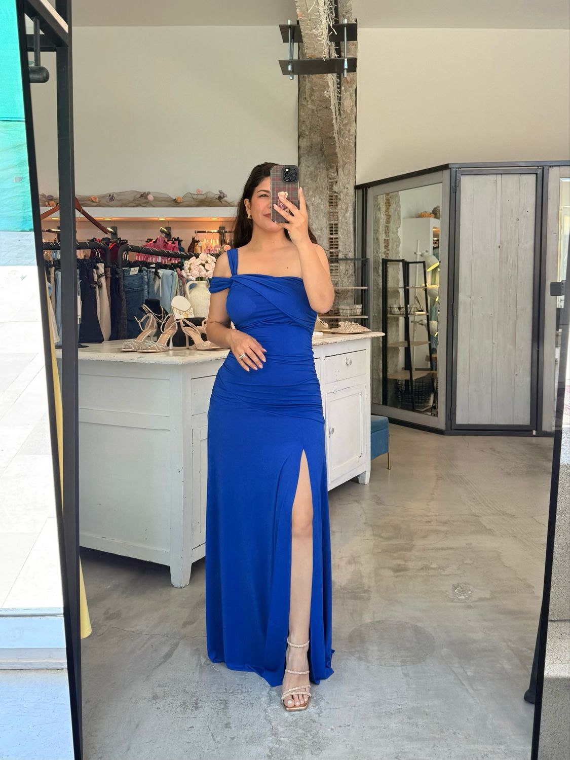 EMMA LYCRA MAXI DRESS