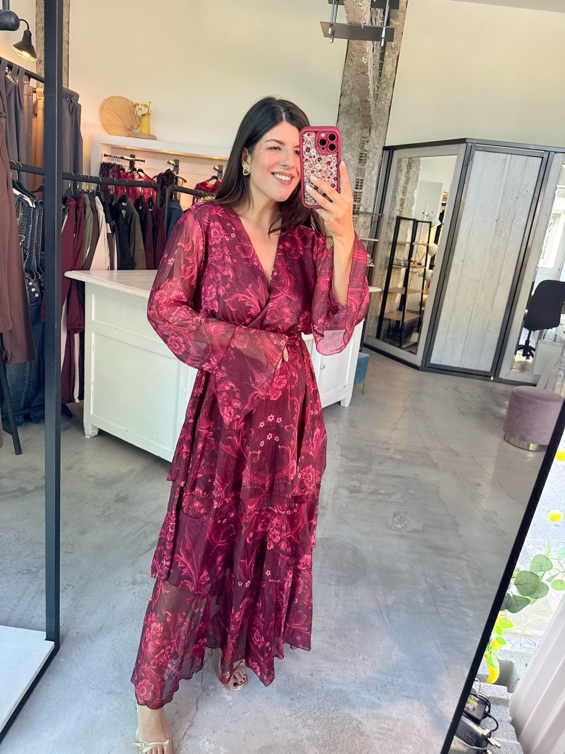ALBA RUFFLE FLORAL DRESS
