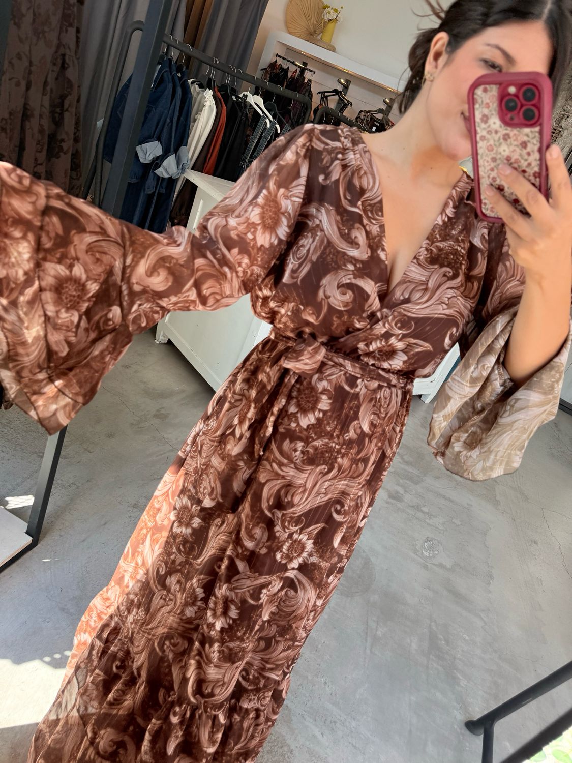 FREYA WRAP FLORAL DRESS
