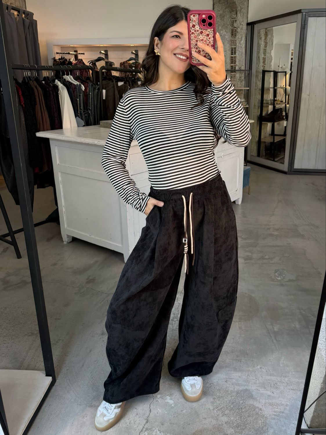 VELVET TRACKSUIT PANTS