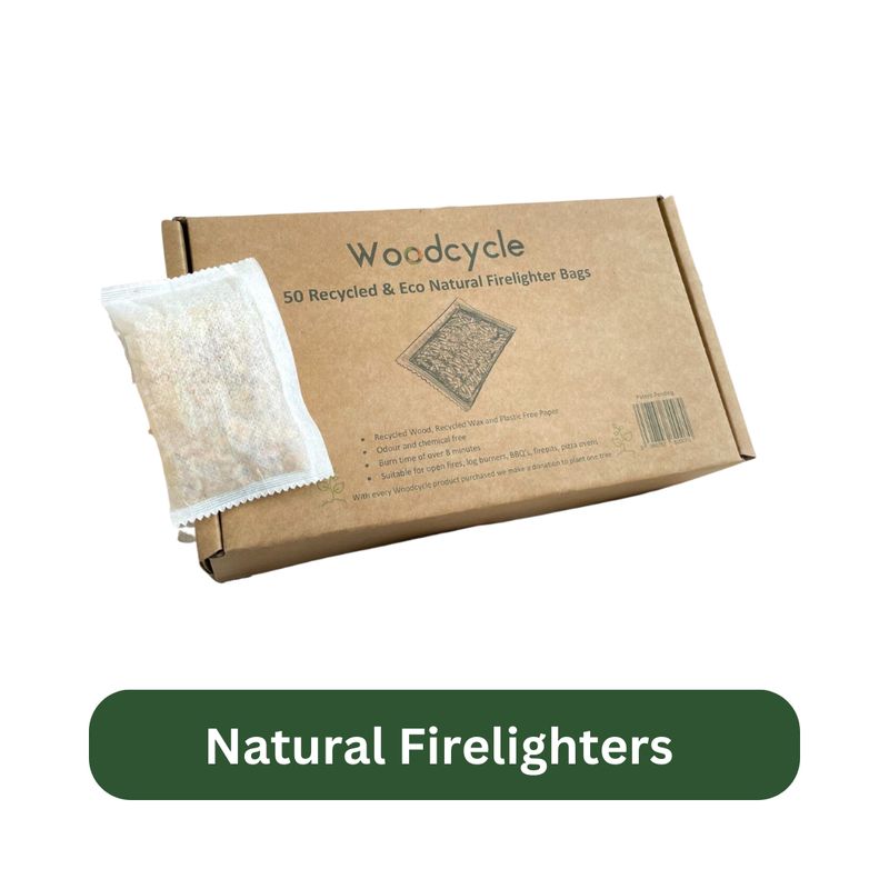 Natural Eco Recycled Firelighter Tea Bags
