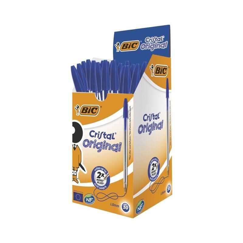 BIC Blue Ballpoint Pen - 50 Pack