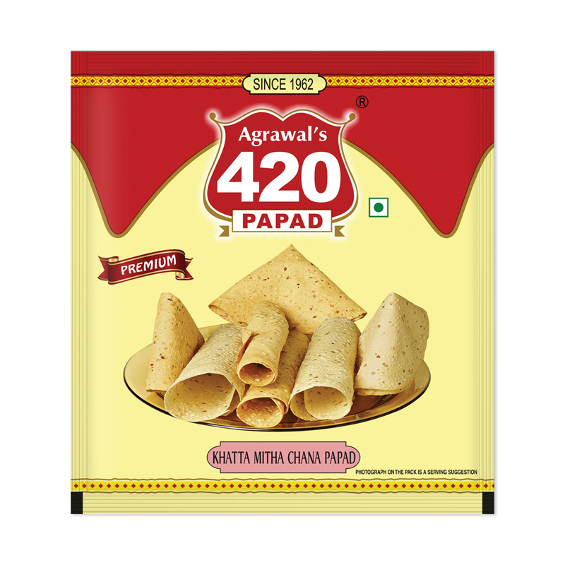 420 Khattha Mitha Chana Papad (Premium )