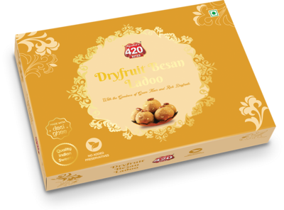 420 Dryfruit Besan Ladoo