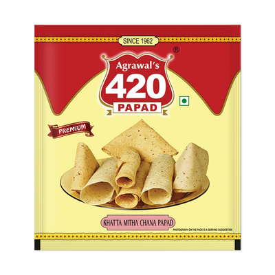 420 Khattha Mitha Chana Papad (Premium )