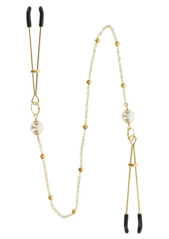 TABOOM Nipple Play - Tepelklemmen met Parels &amp; Ketting