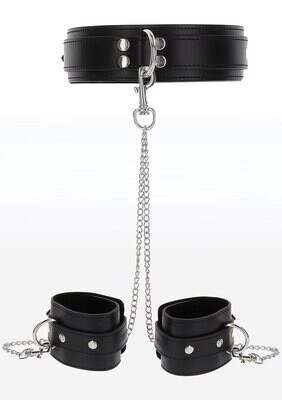 TABOOM Luxury Bondage Essentials - Halsband met Handboeien Set