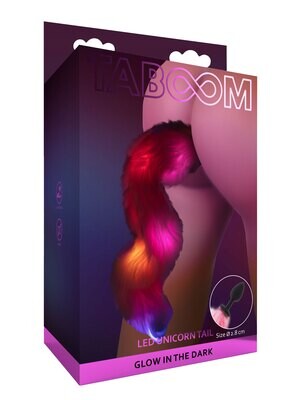 TABOOM Glow in the Dark - Unicorn Buttplug met LED TABOOM Glow in the Dark - Unicorn Buttplug met LED