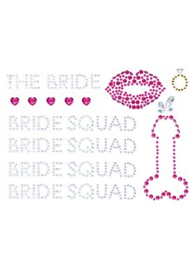Leg Avenue - Bride Squad Lichaamsjuwelen Stickers