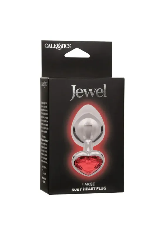 Jewel Ruby Heart Buttplug - Groot