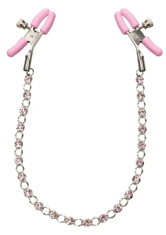 First Time Tepelklemmen met Kristallen Ketting
