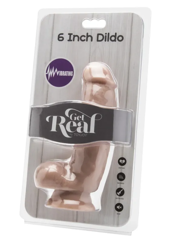ToyJoy Get Real Vibrator met Ballen - 15 cm