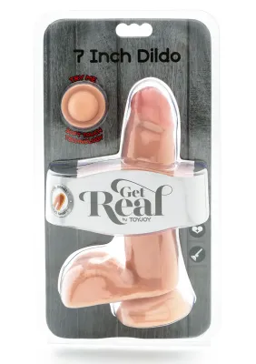 ToyJoy Get Real Dildo Dual Density met Ballen - 18 cm
