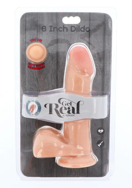 ToyJoy Get Real Dildo Dual Density met Ballen - 20 cm