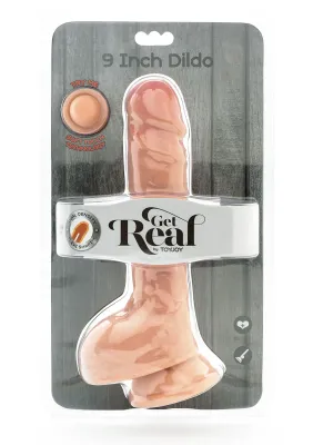 ToyJoy Get Real Dildo Dual Density met Ballen - 23 cm