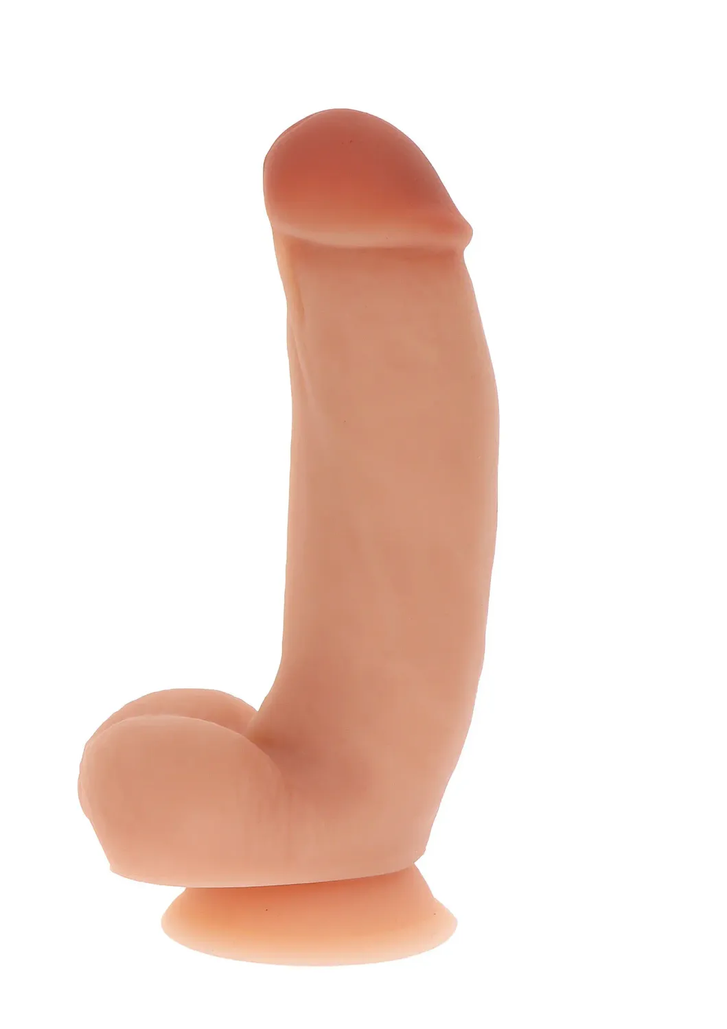 Get Real Dildo Siliconen met Ballen - 18 cm