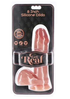 ToyJoy Get Real Dildo Siliconen met Ballen - 20 cm