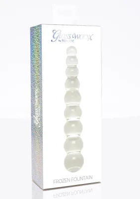 ToyJoy Glass Worxx Frozen Fountain Dildo - 22 cm
