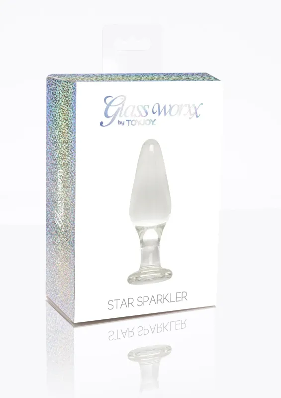 ToyJoy Glass Worxx Star Sparkler - Buttplug