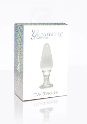 ToyJoy Glass Worxx Star Sparkler - Buttplug